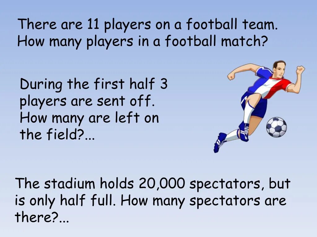 Many players. How many players are. how many players are there in a football team. how to learn to play football. i like playing football рабочий лист.