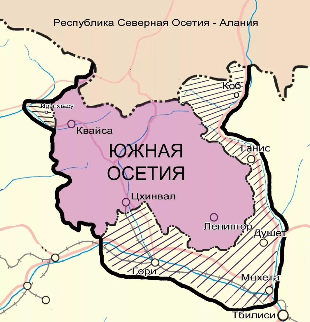 Южная осетия язык. Территория Южной Осетии на карте. Южная Осетия на карте граница. Карта Южная Осетия граница с Россией. Столица Южной Осетии на карте.