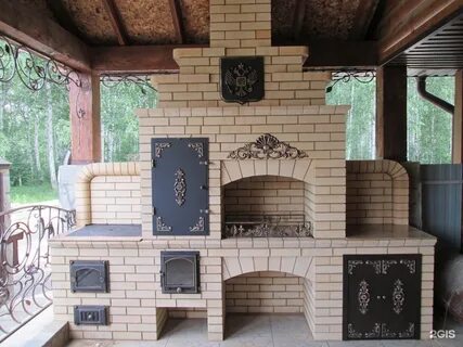 Печи барбекю для беседки из кирпича