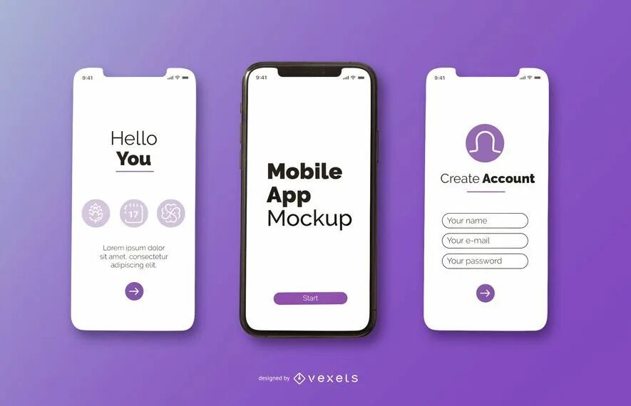 mobile app mockup design #AD , #app, #mockup, #design, #mobile Mobile app templa