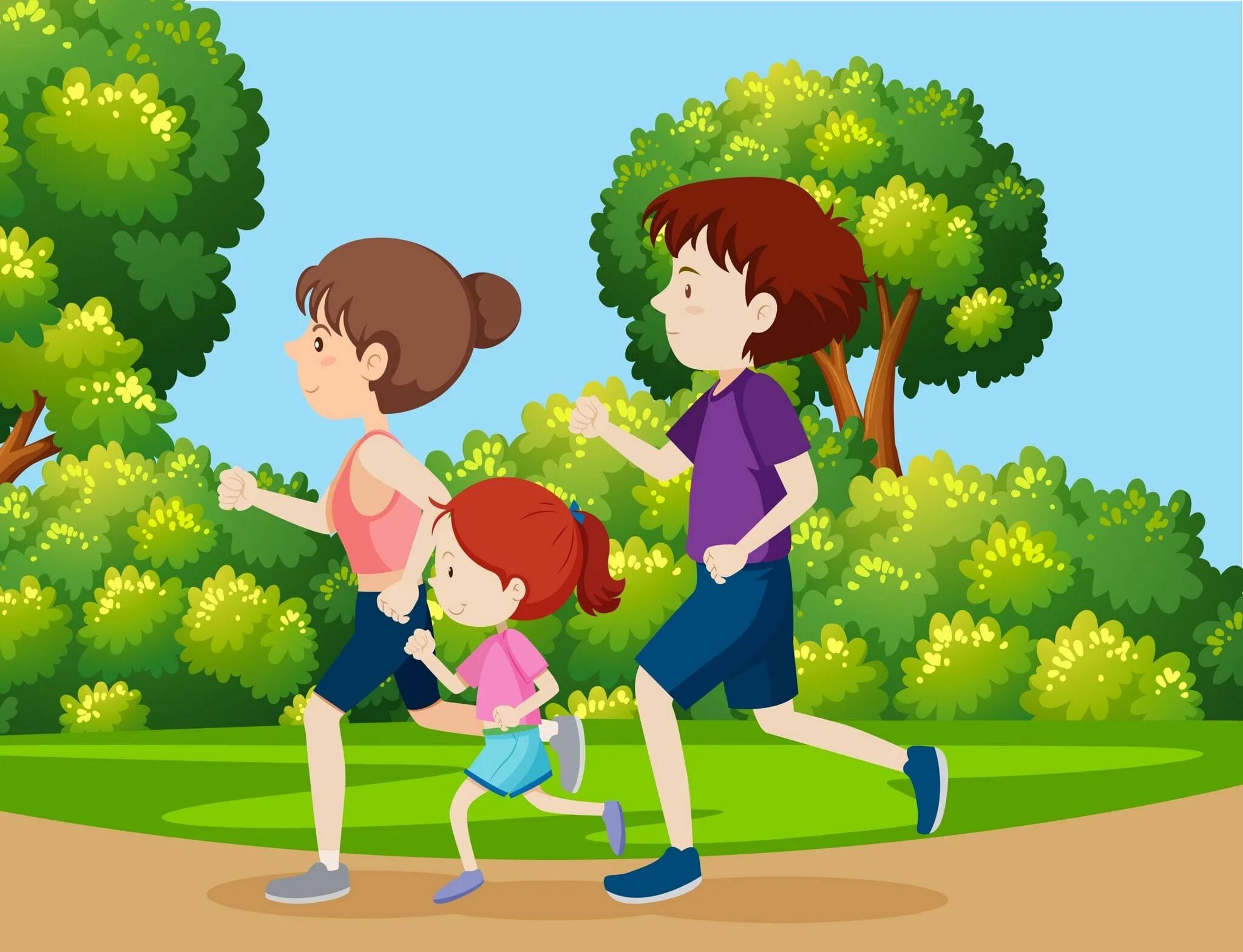 We are running around