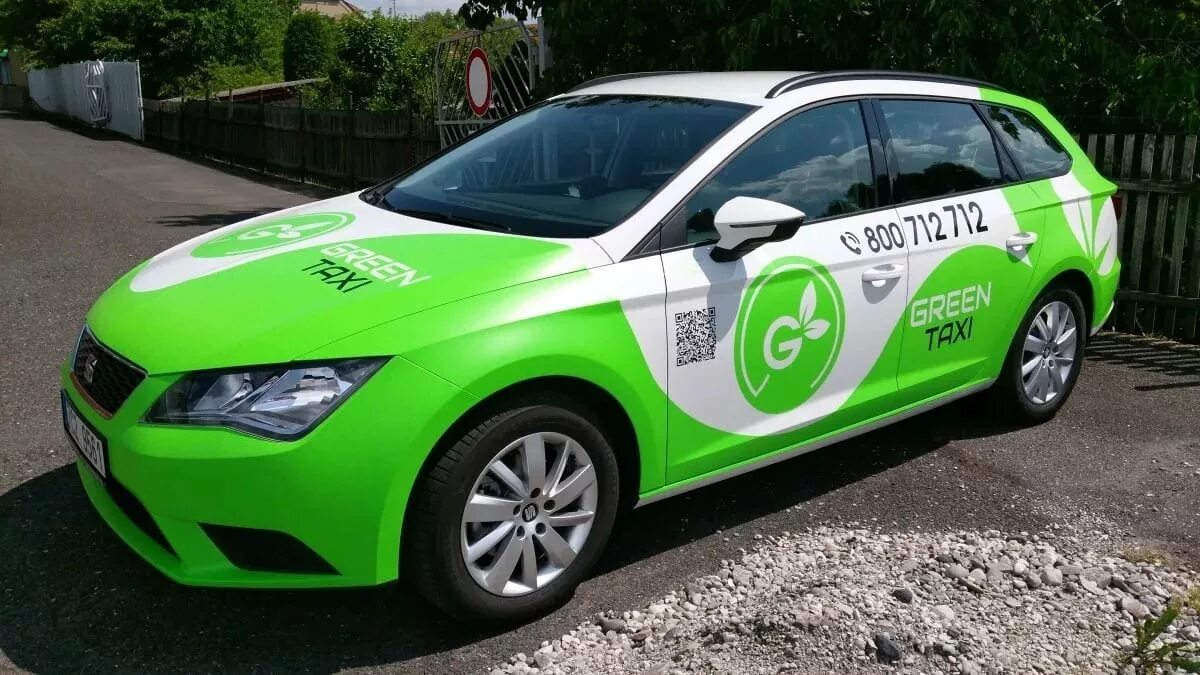 Зеленое такси фото ATX CO-OP TAXI