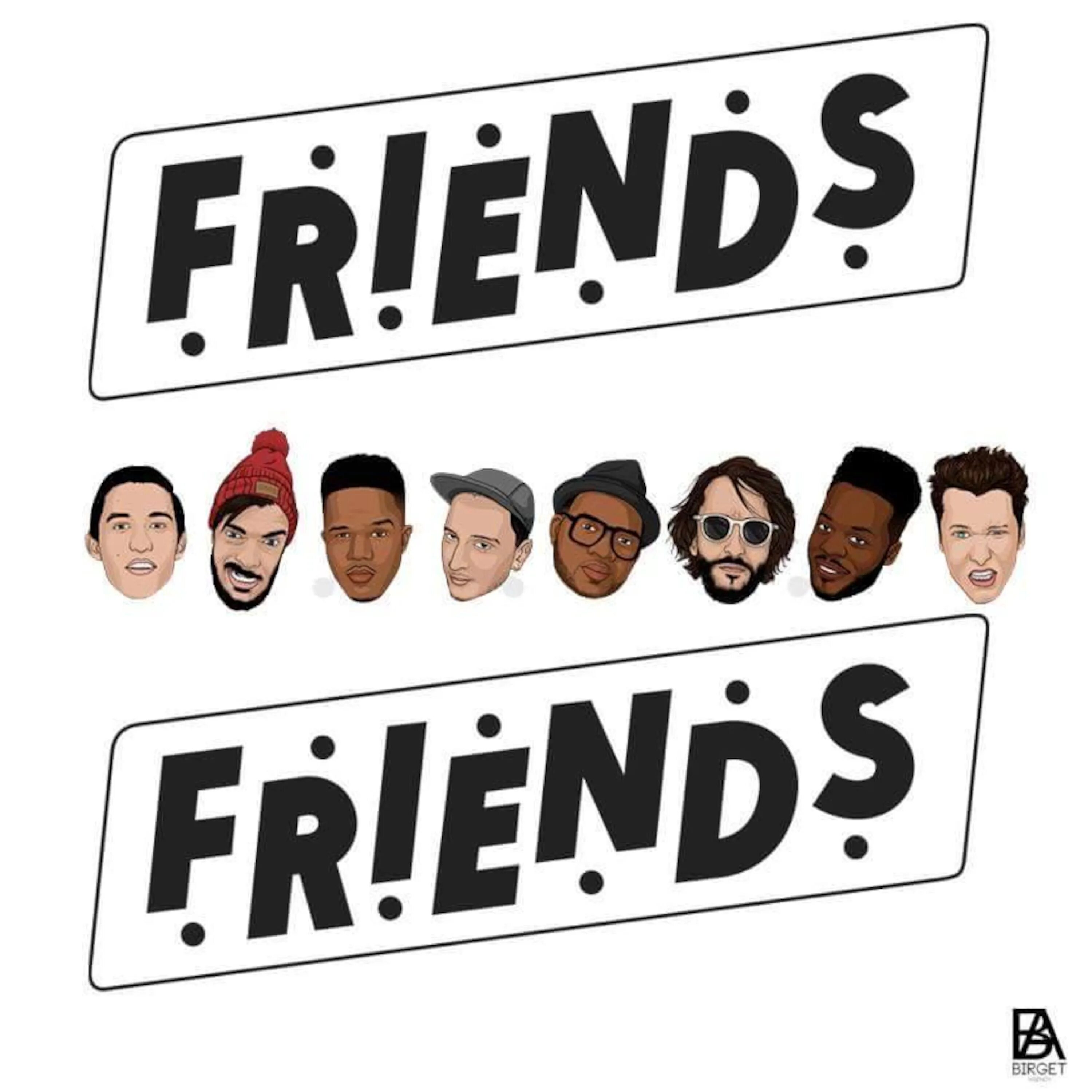 Песня ф друзья. Friends логотип. F.R.I.E.N.D.S. F R I E N D S надпись.