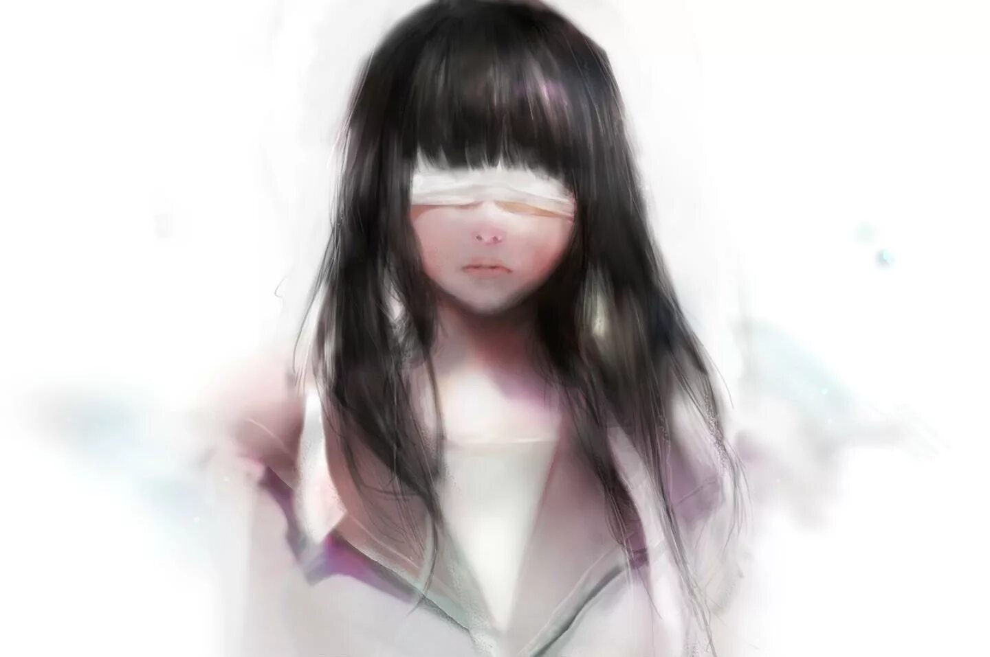 Повязка на глаз. Необычные глаза арт. Глаза слепой девушки. Глаза слепой девушки. Хината хьюга 3д.