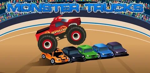 Монстр траки играют дети