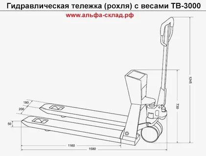 Гидравлическая тележка размеры