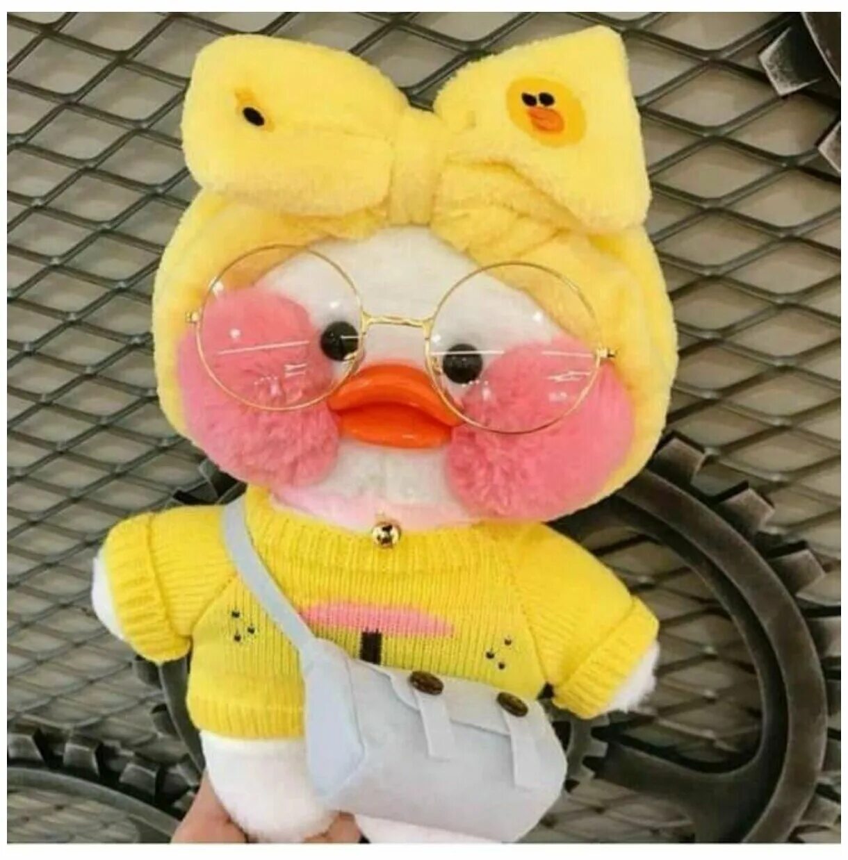 утёнок лалафанфан. мягкая игрушка «lalafanfan duck». игрушку уточку лалафан. игрушку уточку лалафан. лола фанфан утка.