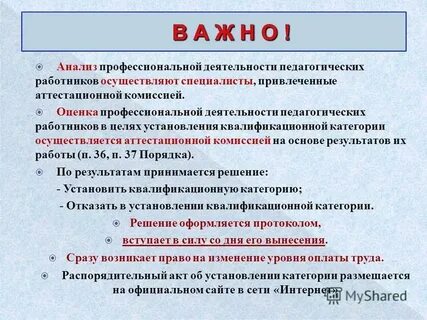 Анализ профессиональной деятельности педагога