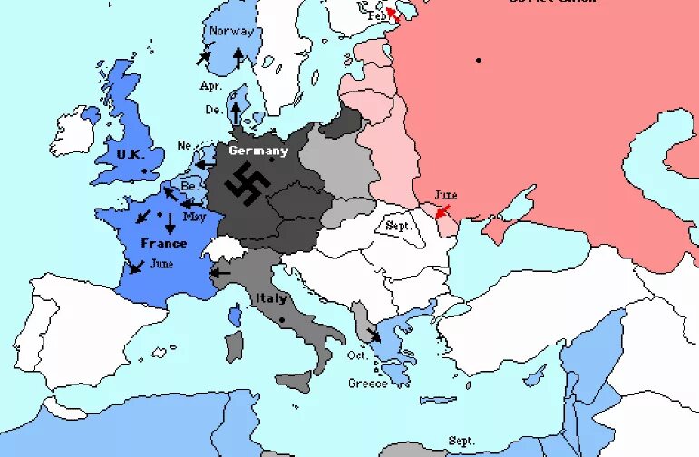 Карта Европы 1940 года. Карта Европы 1940 года политическая. Карта Германии 1940 года. Территория нацистской Германии 1940.