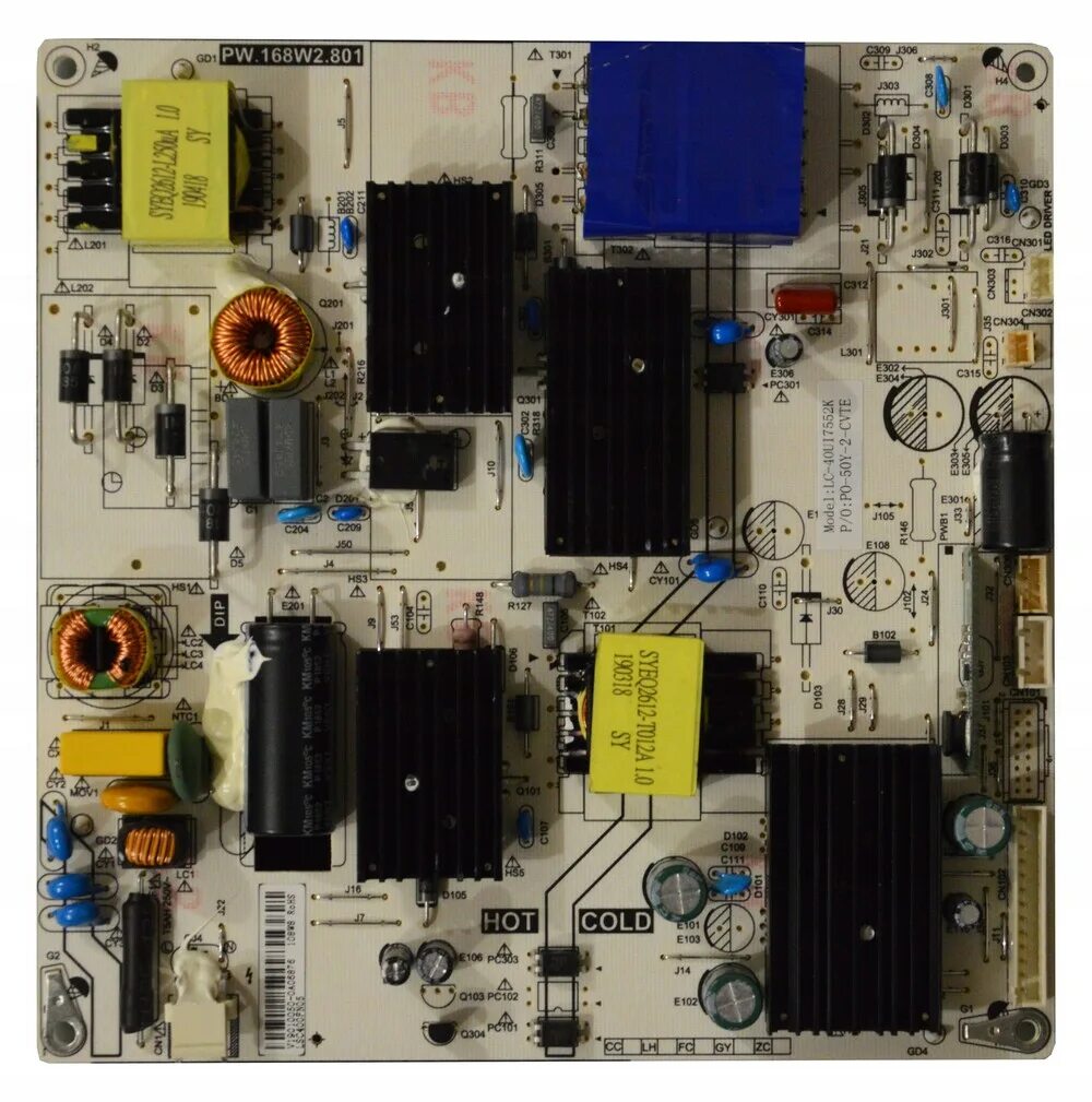 Блок питания PW.168W2.801 телевизор SHARP LC-40UG7252E