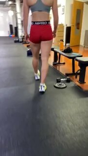 Blonde Nike pro gym babe.