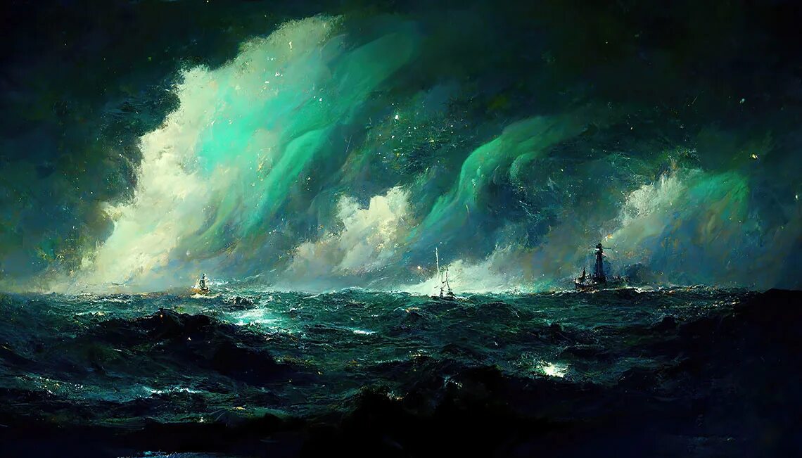 Картины в стиле айвазовского. Айвазовский бурное море 1868. Маринист Айвазовский девятый вал.
