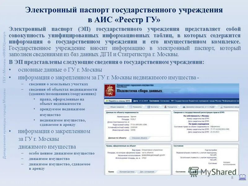 Аис имущество. Реестр ГУ подсистема сбора данных департамента имущества. АИС реестр. АИС реестр ГУ.