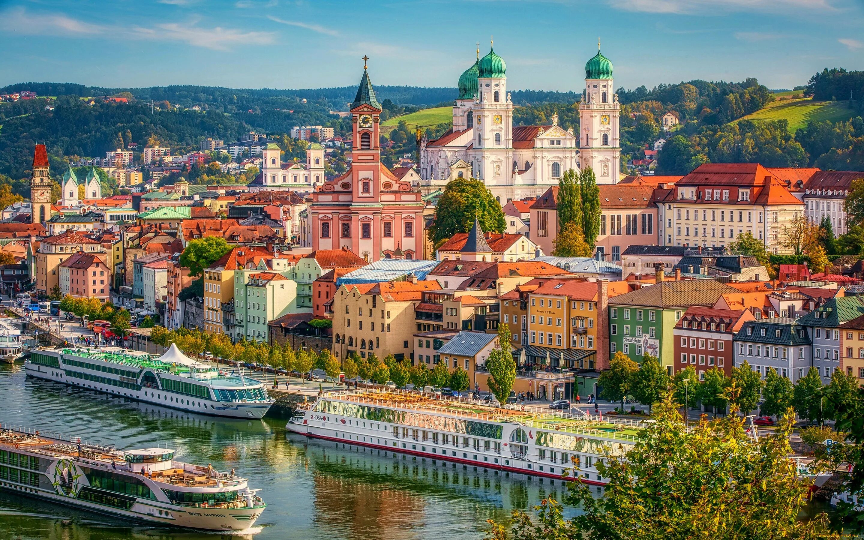 Пассау города Баварии. Город Пассау, Бавария, Германия. Пассау - город на Дунае. Passau город в Германии.