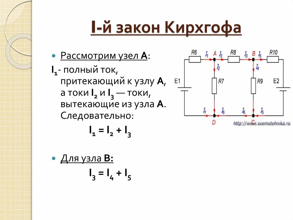 2 Закон Кирхгофа схема. Закон Кирхгофа первый решение. Второй закон Кирхгофа схема. Схема второго закона Кирхгофа.