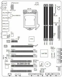 Схема материнской платы gigabyte ga