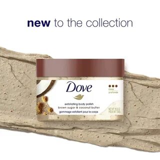 Dove Scrub For Silky Smooth Skin Brown Sugar & Coconut Butter Body Scrub Exfolia