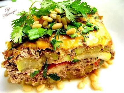 Печень с кабачками