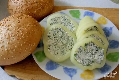 Фаршированные перцы творогом и зеленью