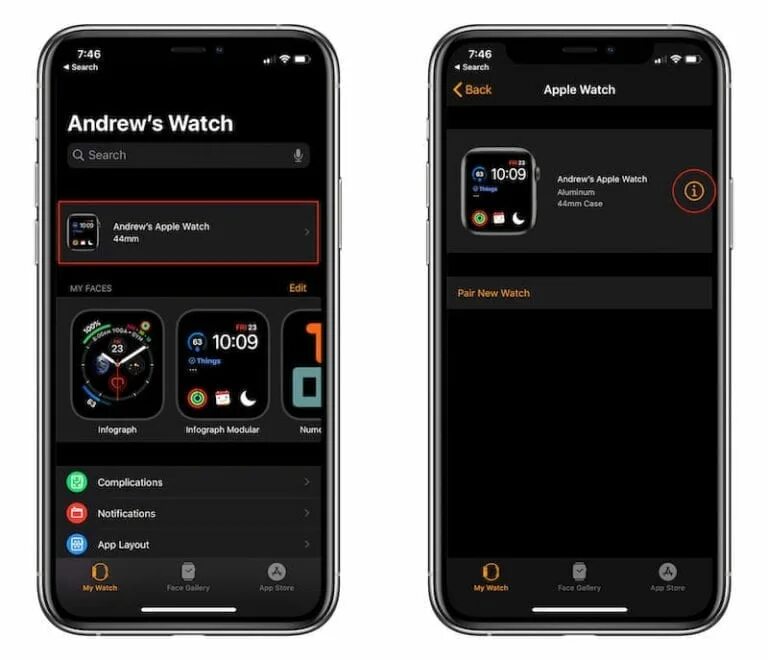 Как установить приложение на watch 3. Приложение watch. разрыв пары с apple watch. приложение вотч на айфоне. разорвать пару с apple watch с iphone.