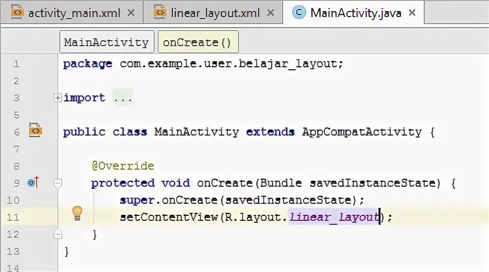Mainactivity java. Mainactivity java