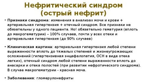 Нефрит анализ мочи