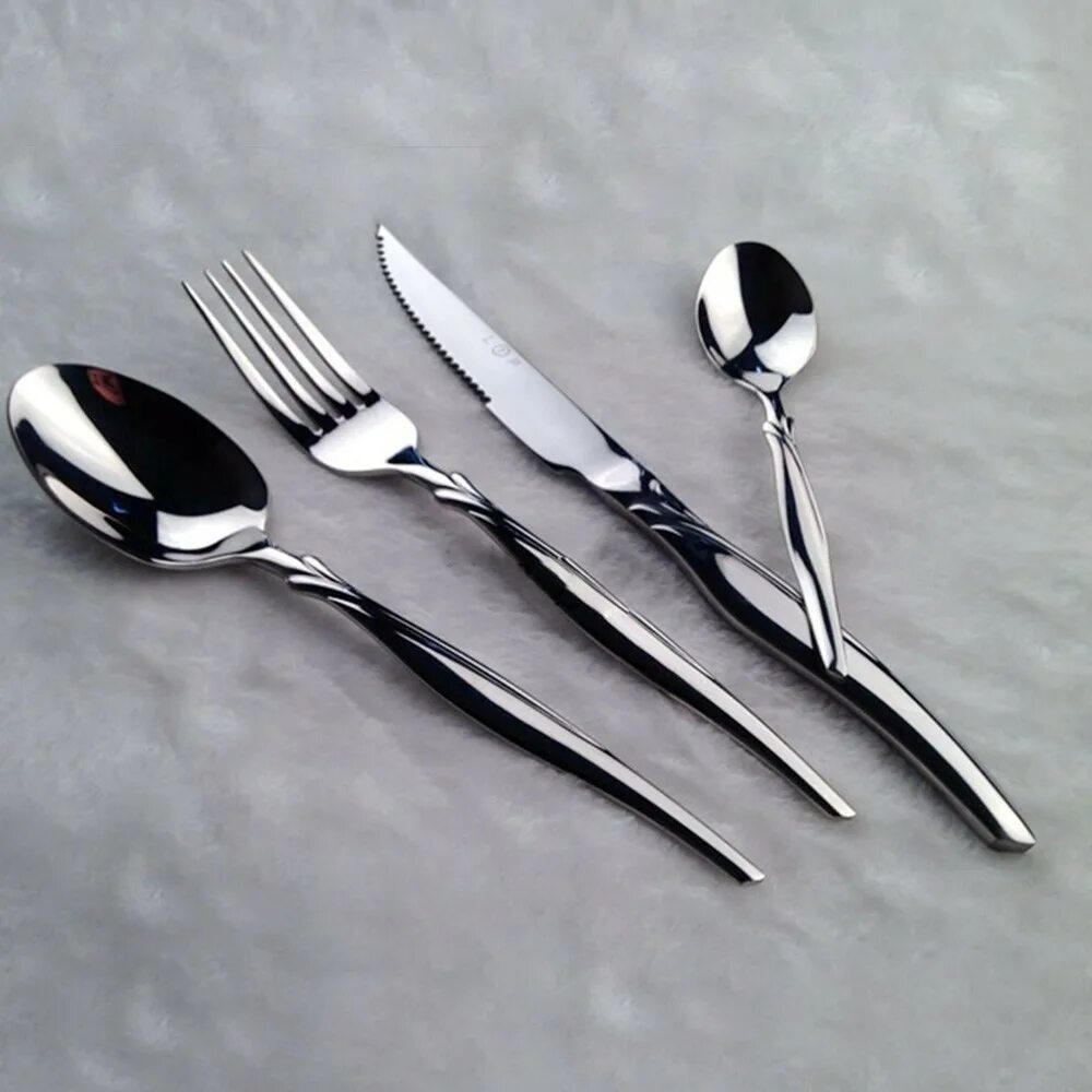 Stainless steel tableware ложки. Зеркало оптическое. Посуды из зеркало. Alessi ajm27set. Зеркальные приборы.