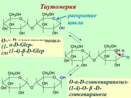 Таутомерия мальтозы