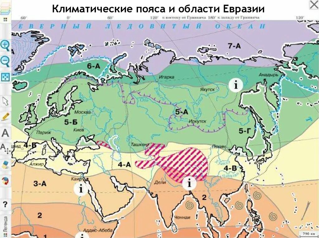 Пояса евразии 7 класс. Карта климатических поясов Евразии. Карта климатических поясов Евразии 7 класс география. Климатические пояса и области Евразии. Карта климатических поясов Евразии 7 класс.