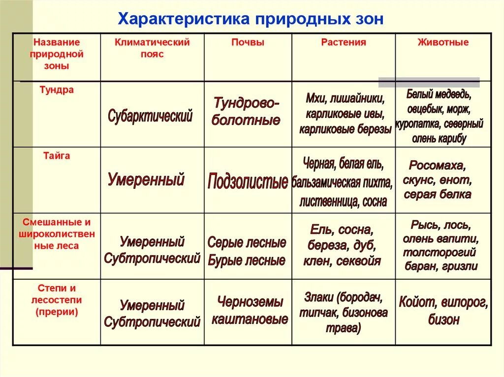 Как сменяются природные зоны. Характеристика природных зон. Природные зоны по описанию. Природные зоны по описанию 4 класс. План характеристики природной зоны.