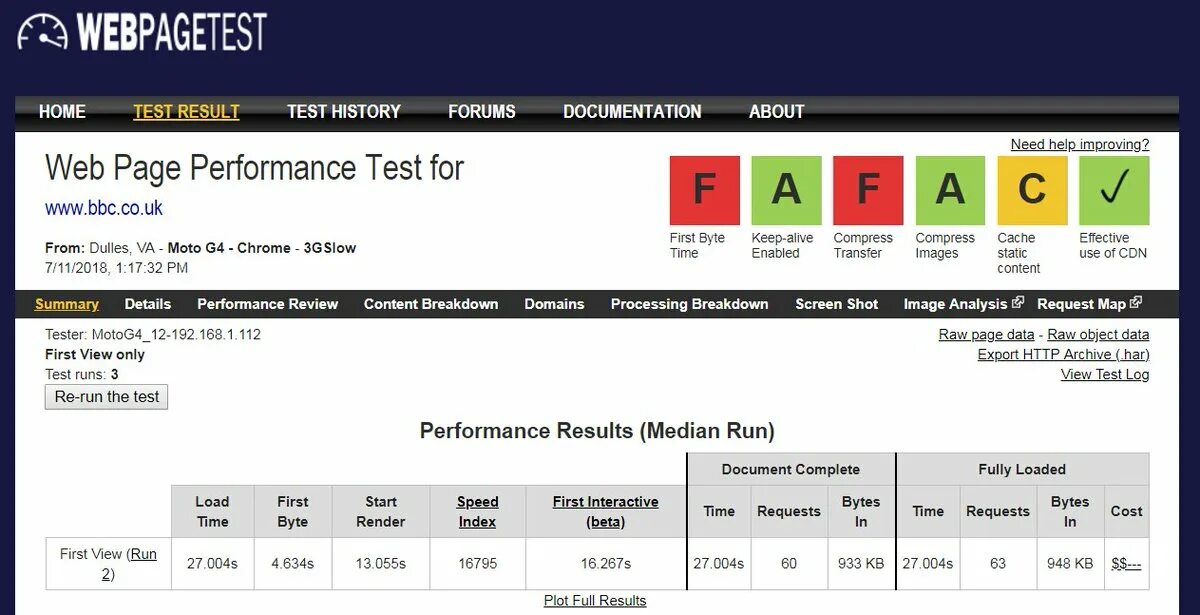 Performance Test. Wp Performance Tester. Website Performance. Export data Page WORDPRESS.