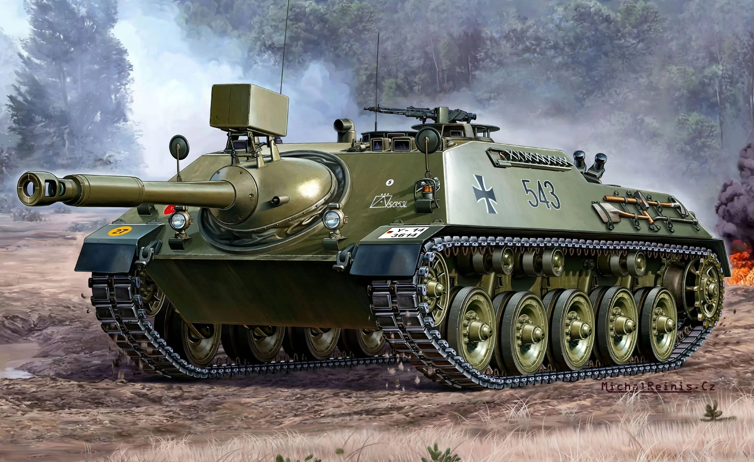 Танковая картинка. Kanonenjagdpanzer 90. "Revell" 03276 модель сборная истребитель танков Kanonenjagdpanzer 1/35. Танки 2 мировой войны САУ Германии. САУ Kanonenjagdpanzer.