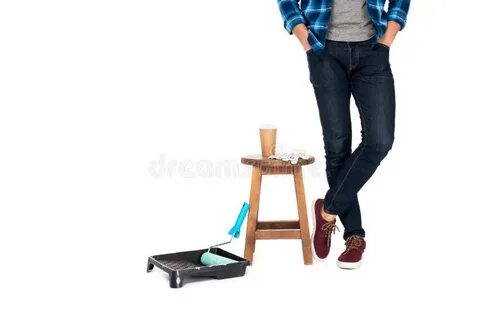Near the chair