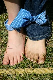 Foot tied up