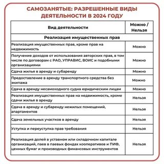 Самозанятый виды деятельности 2024 полный список профессий