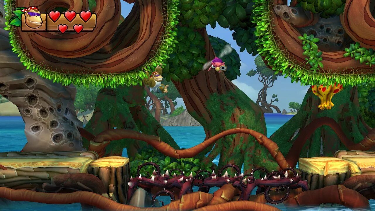 Donkey kong country freeze. Игра Donkey Kong Country: Tropical Freeze. Donkey Kong Country Tropical Freeze Wii u. Donkey Kong Country 100%. Донки Конг 2 гемплей.