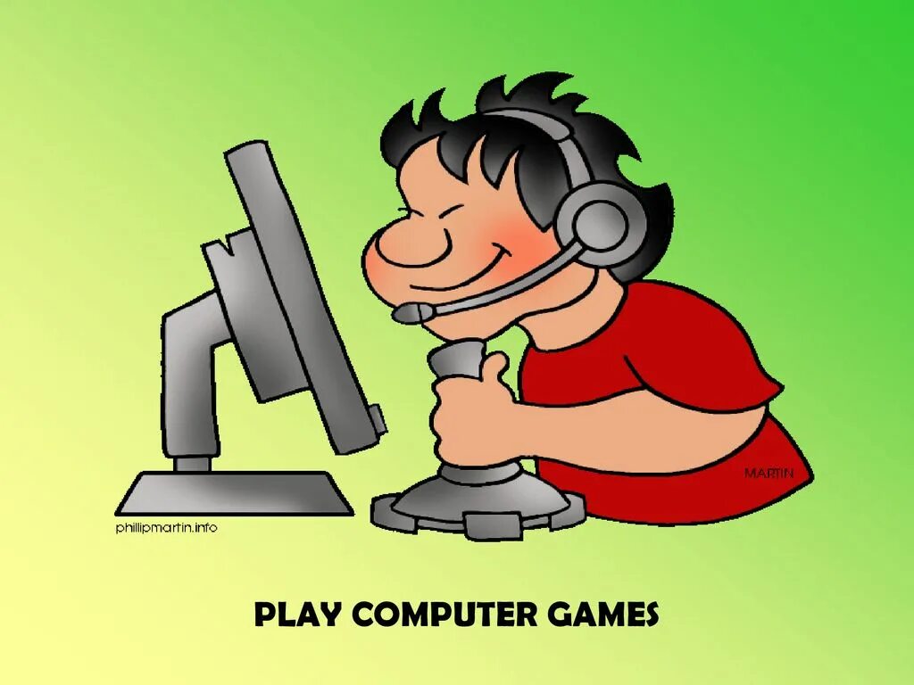 He plays computer games. Рисунок мое хобби компьютерные игры. Play Computer games картинка для детей. Computer game картинка для детей. Playing Computer games Flashcards.