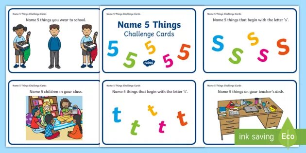 Name 5 things game. Name 5 things Board game. Name 5 things Cards. Name 3 ESL game. Name 5 sport