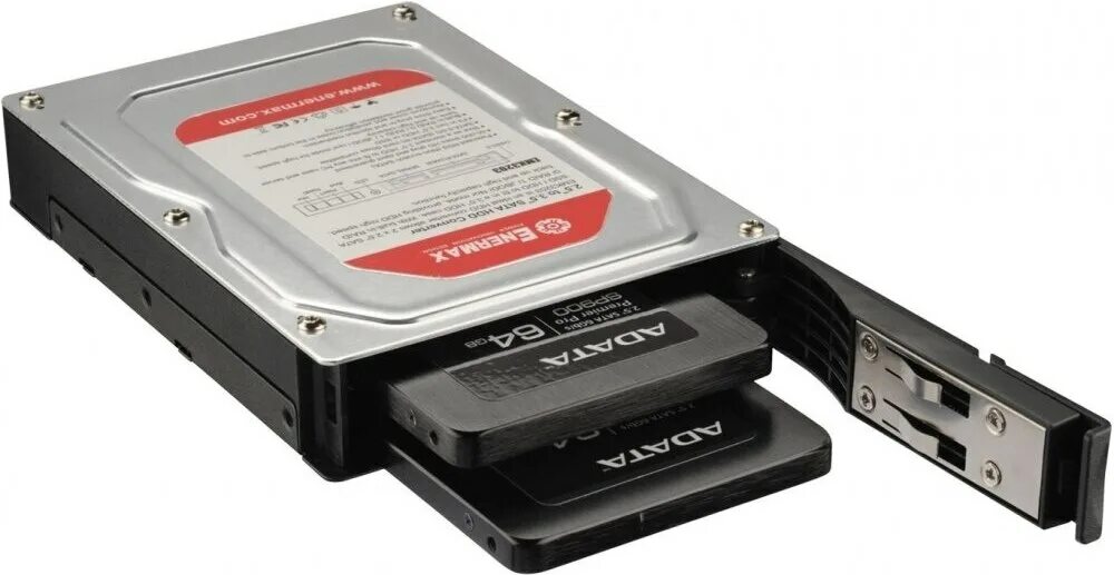 Корпус для hdd ssd 2.5. Mobile rack enermax emk3203. mobile rack 2.5 sata для 3,5. emk3203 emk3203 2.5 hdd to 3.5, sata3 &amp; sas, hot swap, raid 0/1 support rtl {32}. mobile rack для hdd 2.5.