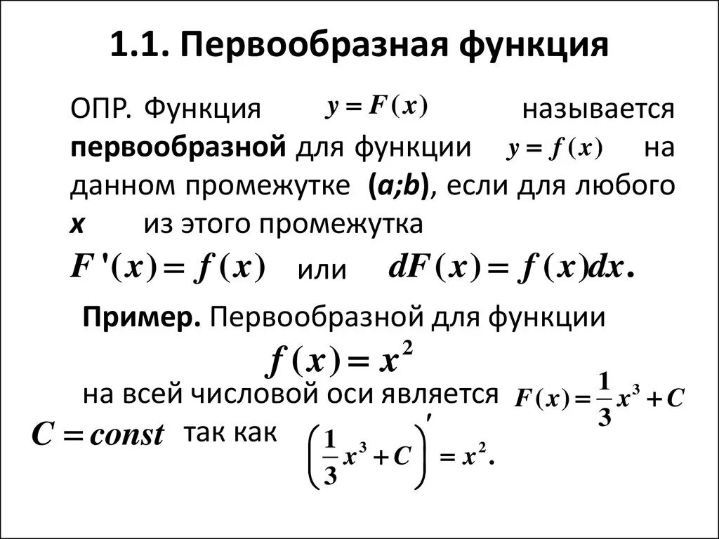 Найти первообразную функции y 2x. Формулы первообразных функций. Функции первообразных функции первообразных. Первообразная -синус(х+п\4).