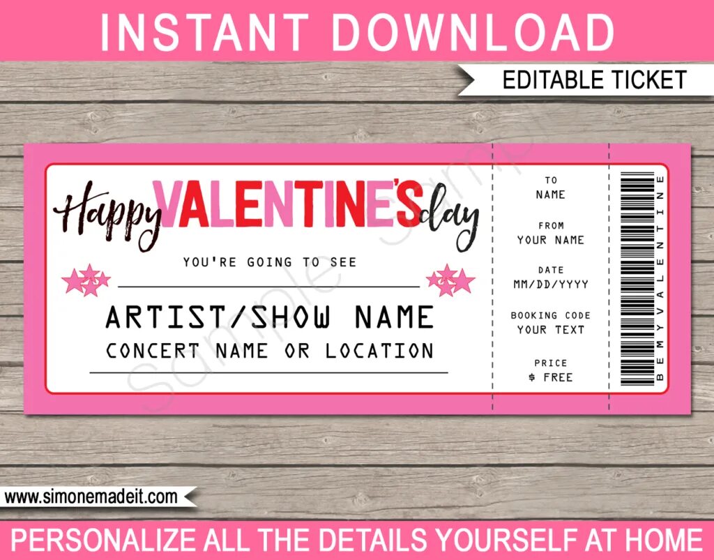 Concert ticket. Concert ticket Template. Ticket to the Concert. Gift ticket. All the concert tickets already