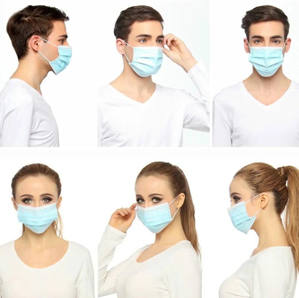 Маска медицинская. Медицинская маска для лица. Хирургическая маска. Защитная медицинская маска для лица.