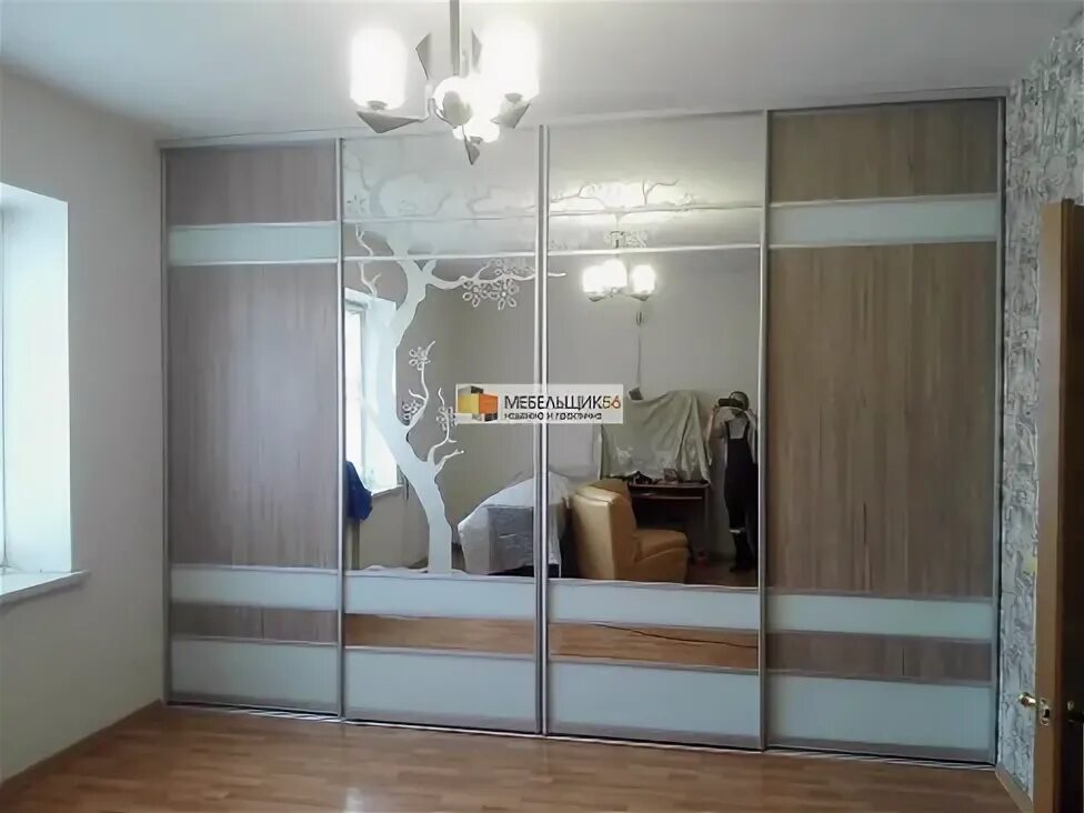 Двухдверные шкафы-купе на заказ купить недорого в Москве