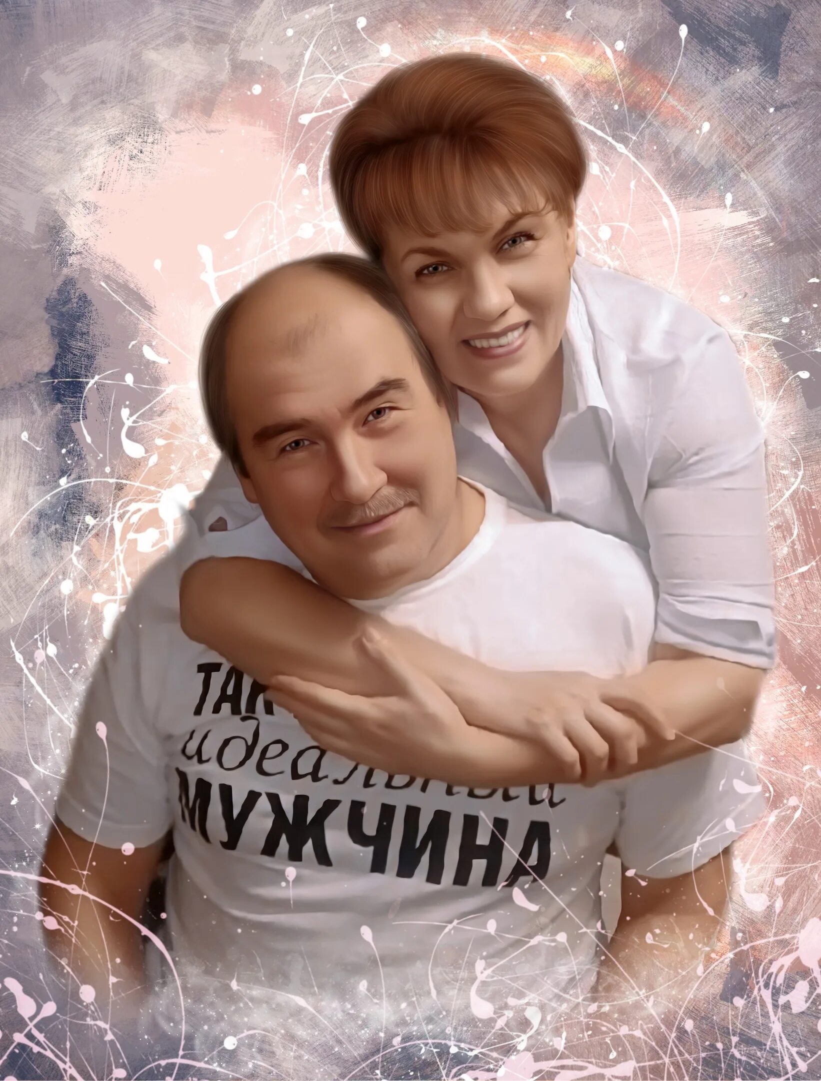 портрет по фото иркутск. портрет по фото иркутск. портрет двух людей. фотопортрет на холсте. портрет на холсте.