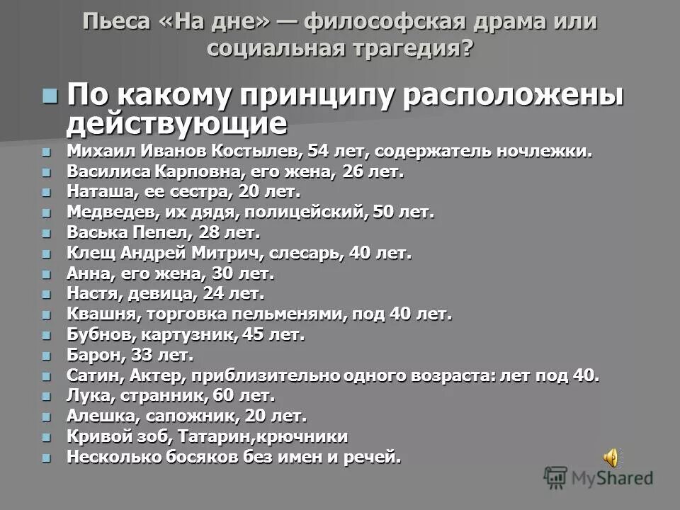 Володин пять вечеров спектакль. Пьеса на 5 ролей. Конфликт в пьесе на дне горького. 08. Конфликты в пьесе на дне.