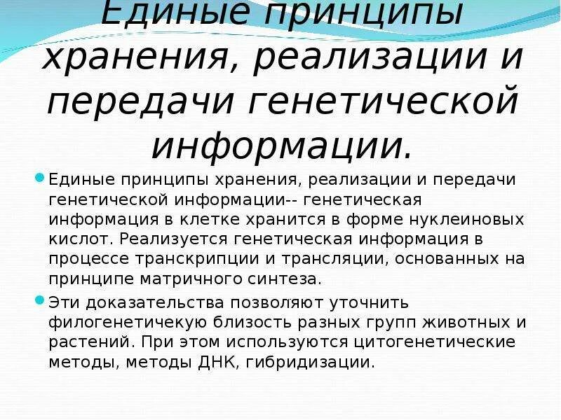 Хранящей генетическую информацию. Реализация и передача генетической информации. Способы передачи и реализации генетической информации. Реализация наследственной информации.