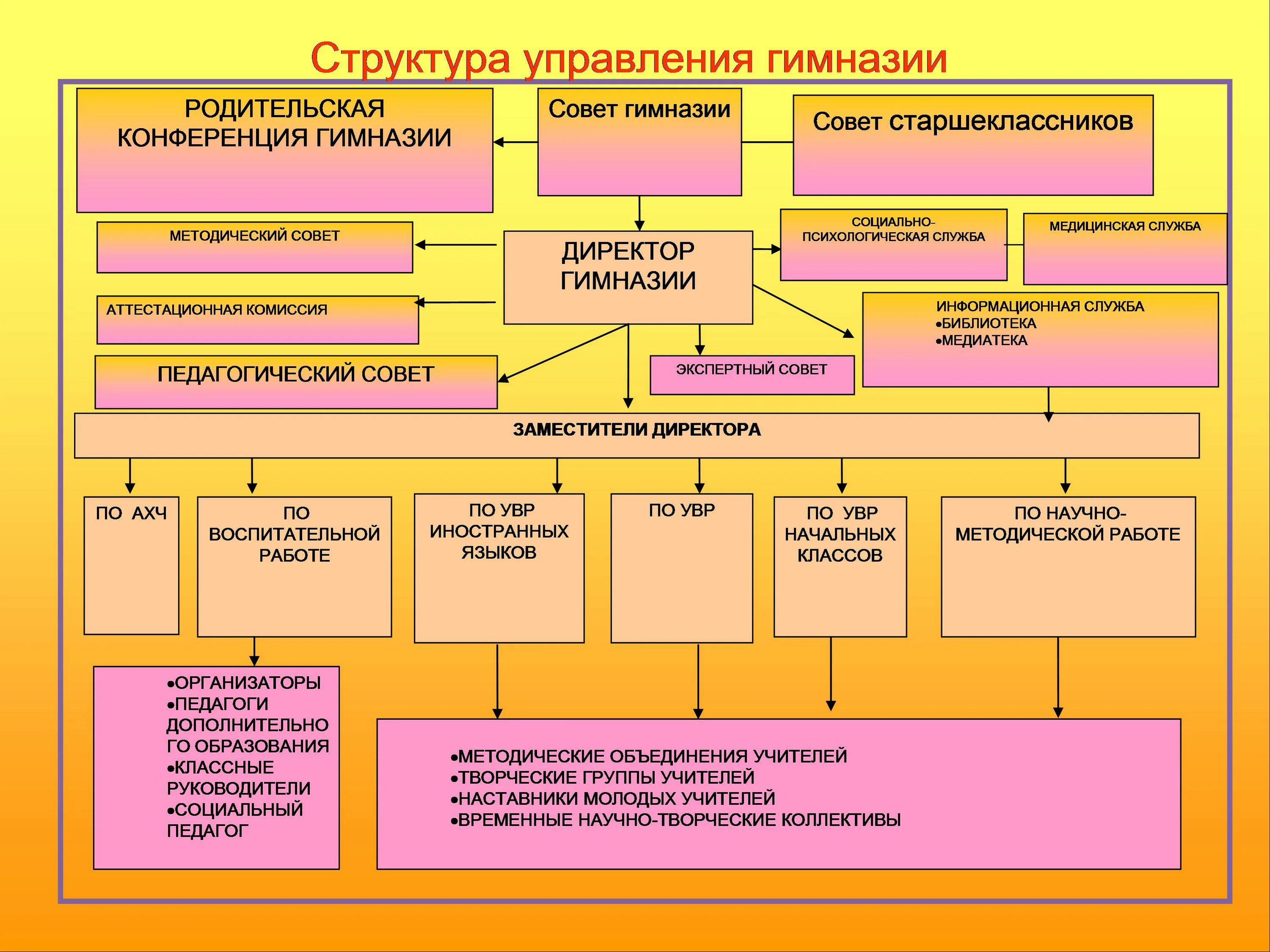 Общеобразовательная организация это школа. Управленческая структура гимназии. Управленческая структура гимназии схема. Структура управления гимназией схема. Схема гимназии.