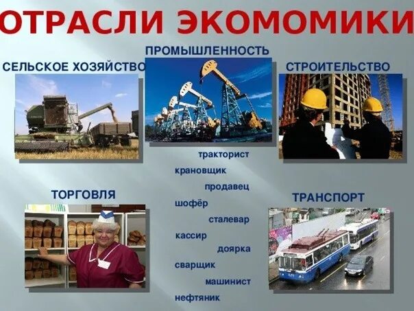 Различных сфер и отраслей