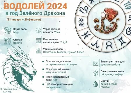 Водолей 2024 мужчина прогноз