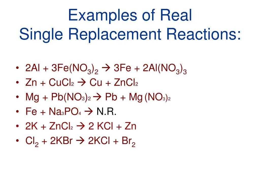 Zn pb no3 3. PB no3+MG. Al(no3) 3 + Fe. MG PB no3 2. Fe + MG(no3)2.